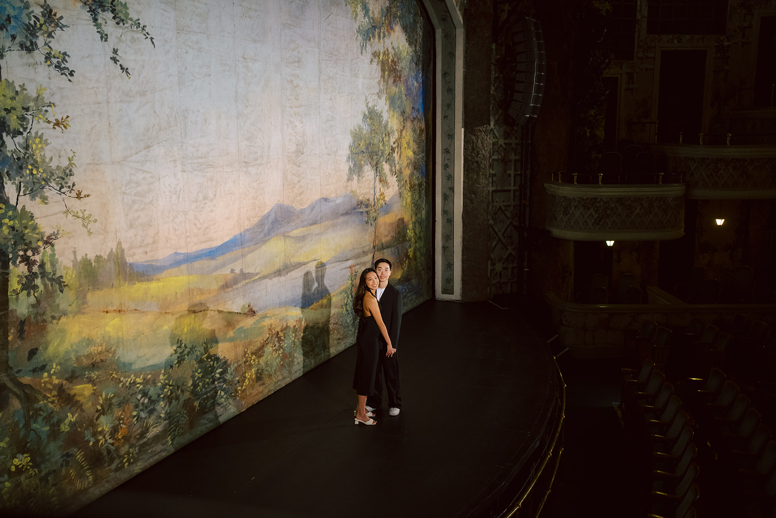 Bryan and Sheryl together on the theatre stage